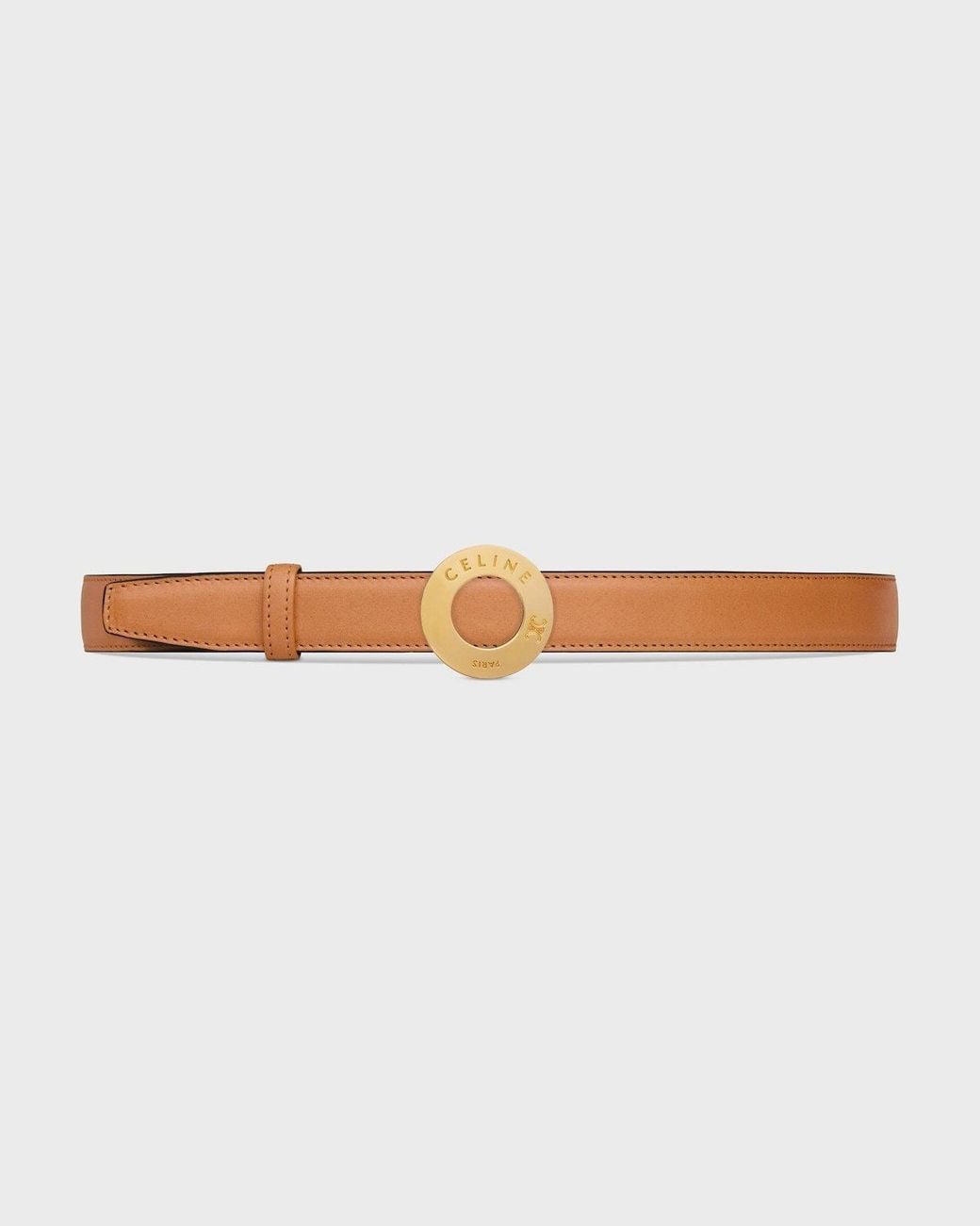 Céline White Disc-Clasp And Reversible Belt