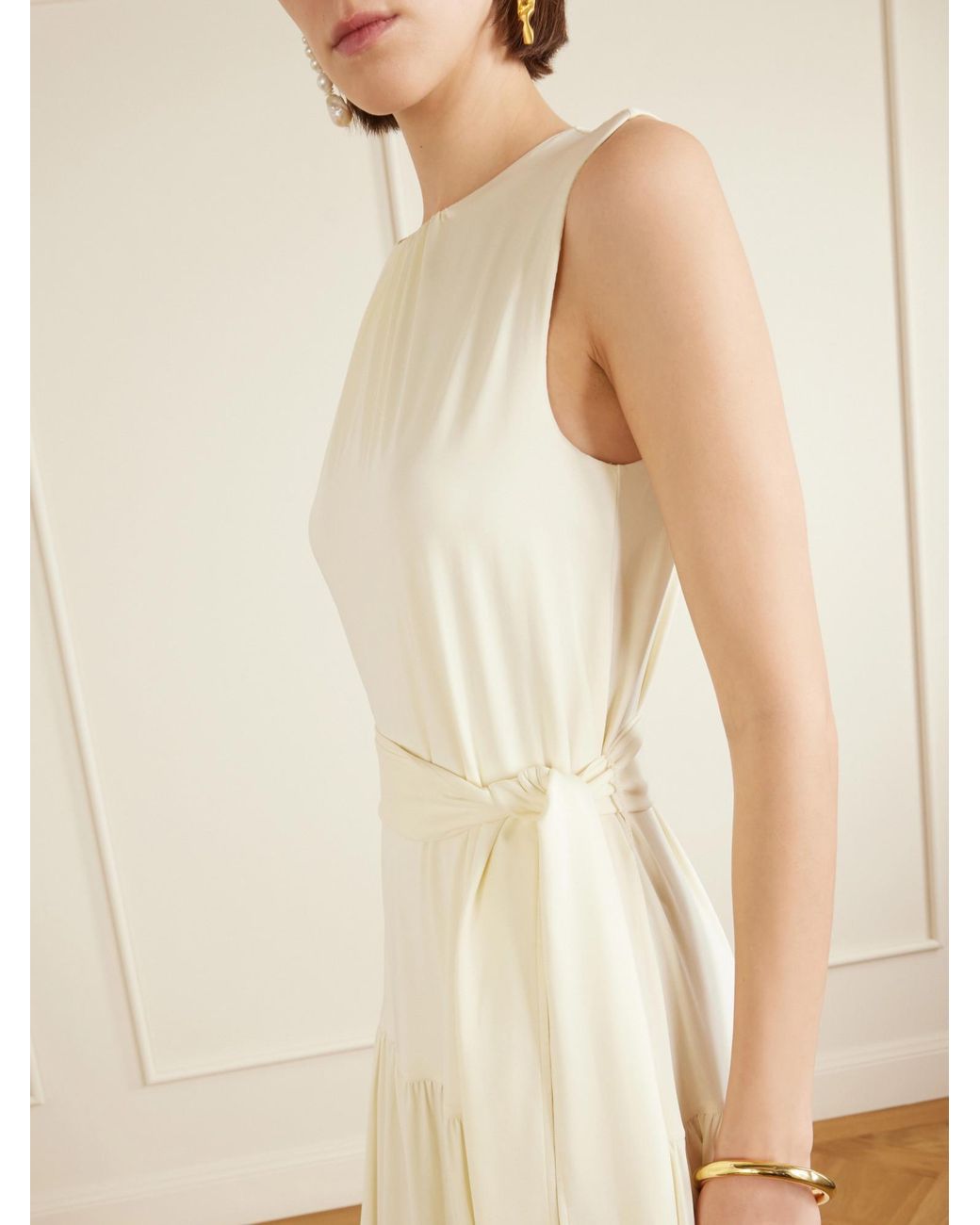 Altuzarra White Jersey Maxi Dress
