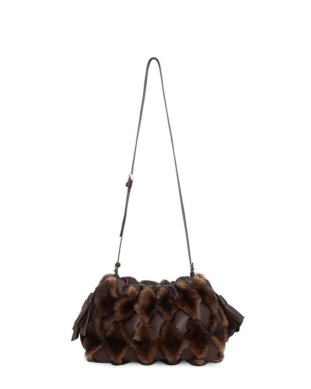 Zimmermann Brown Cloud 91 Quilted Medium Clutch Bag