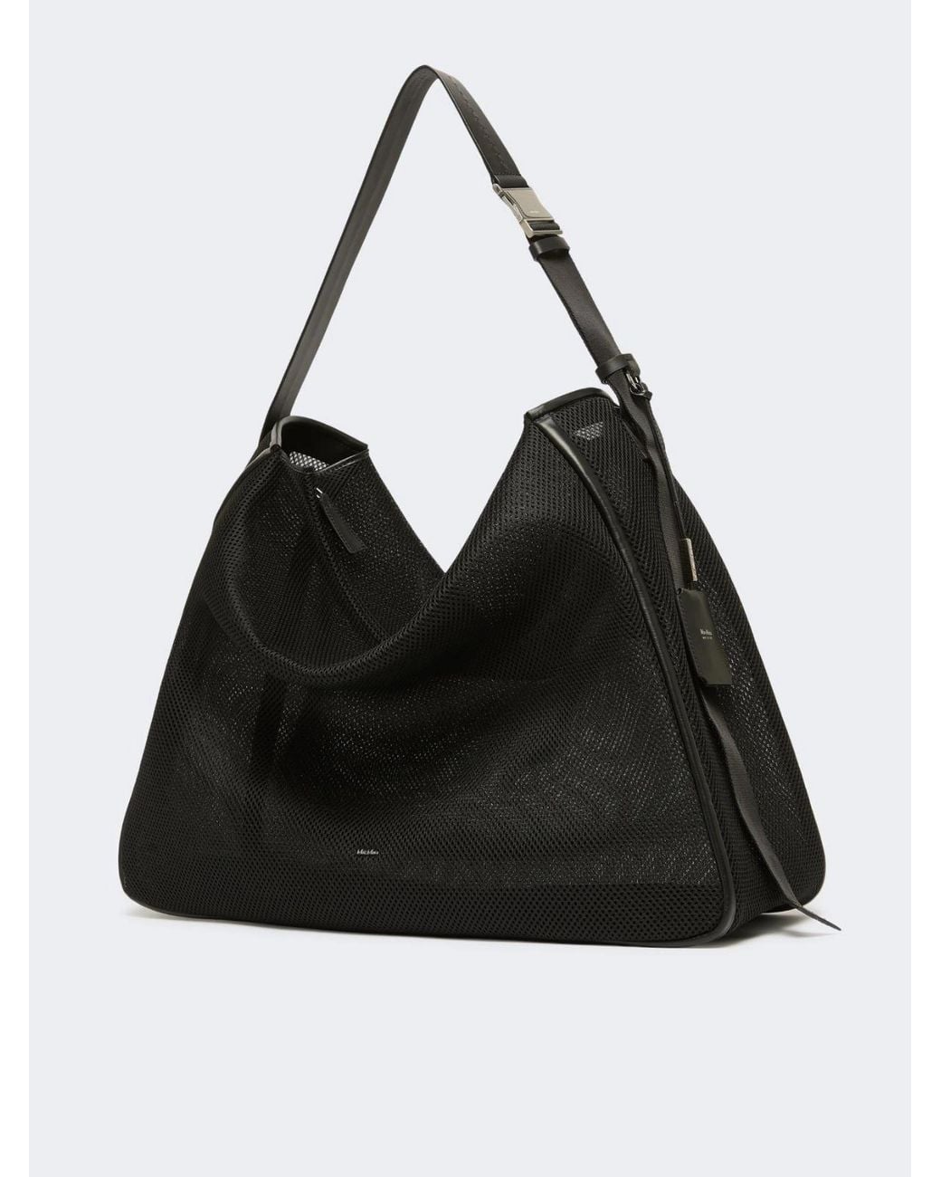 Max Mara Black Mesh Large Tote Bag