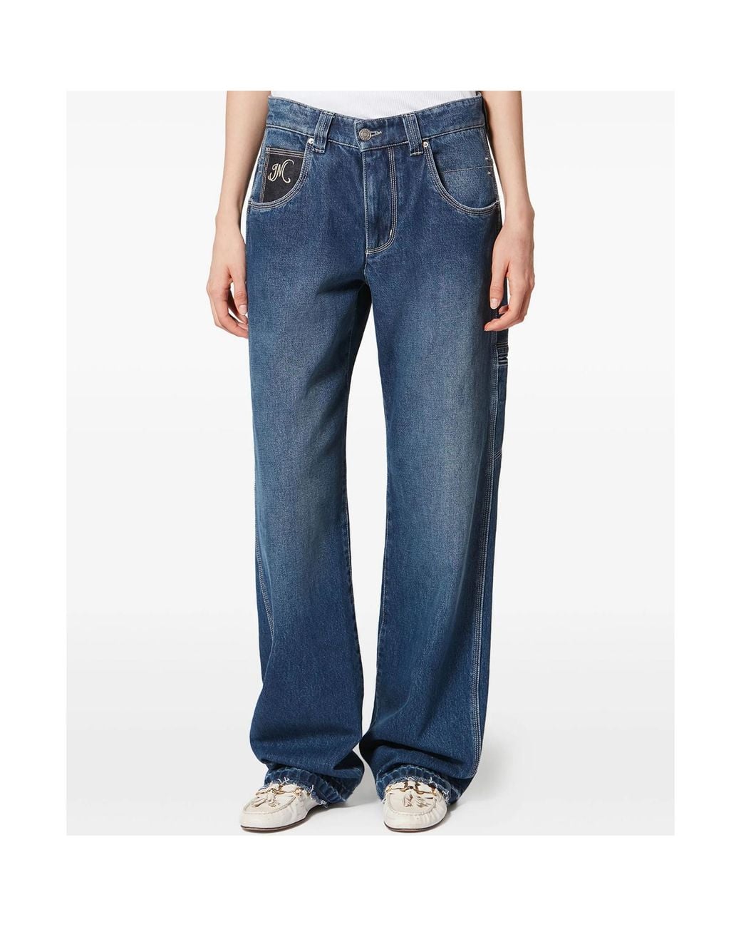 Isabel Marant Blue Jeyda Straight Leg Jeans
