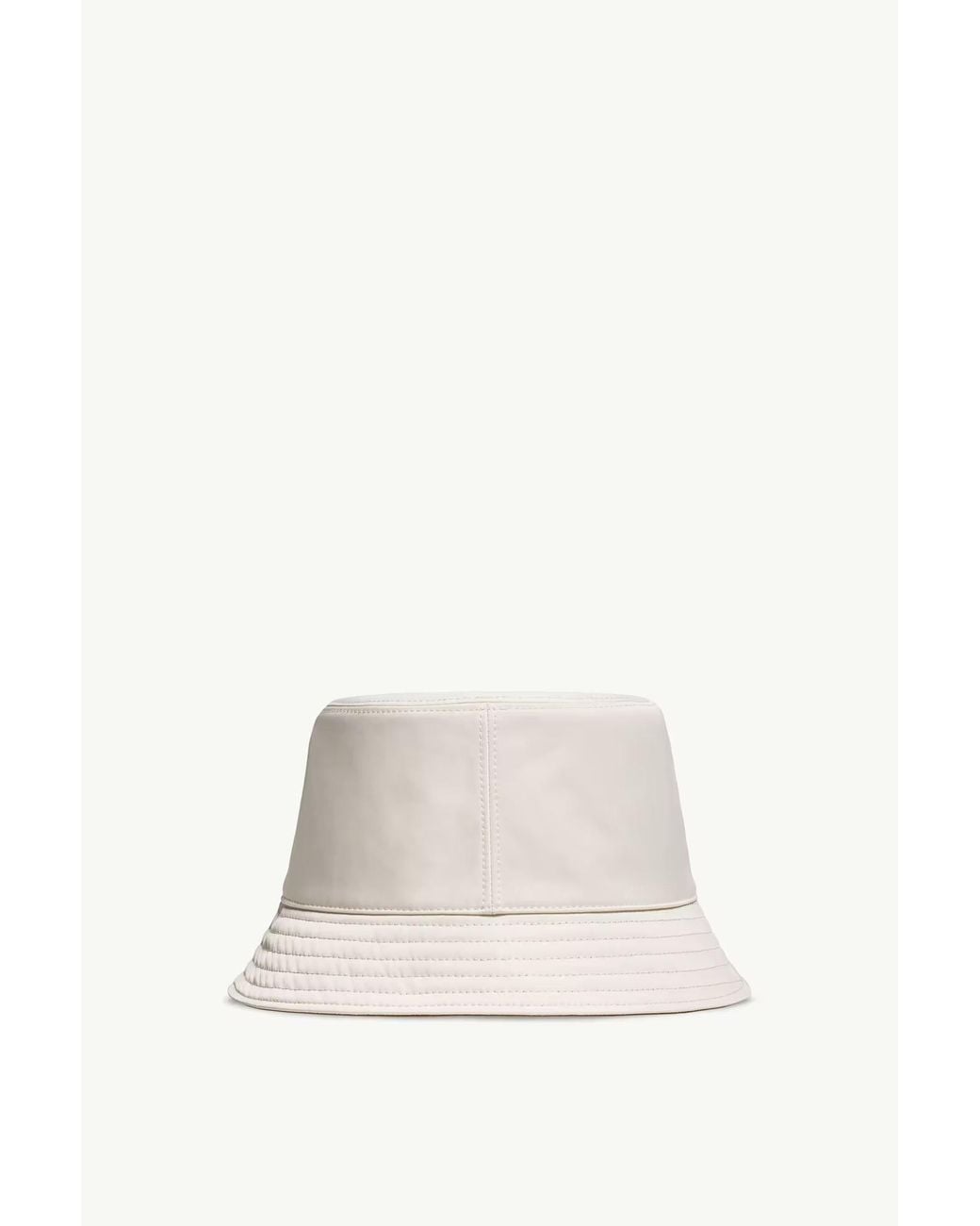 Moncler White Logo Patch Reversible Bucket Hat