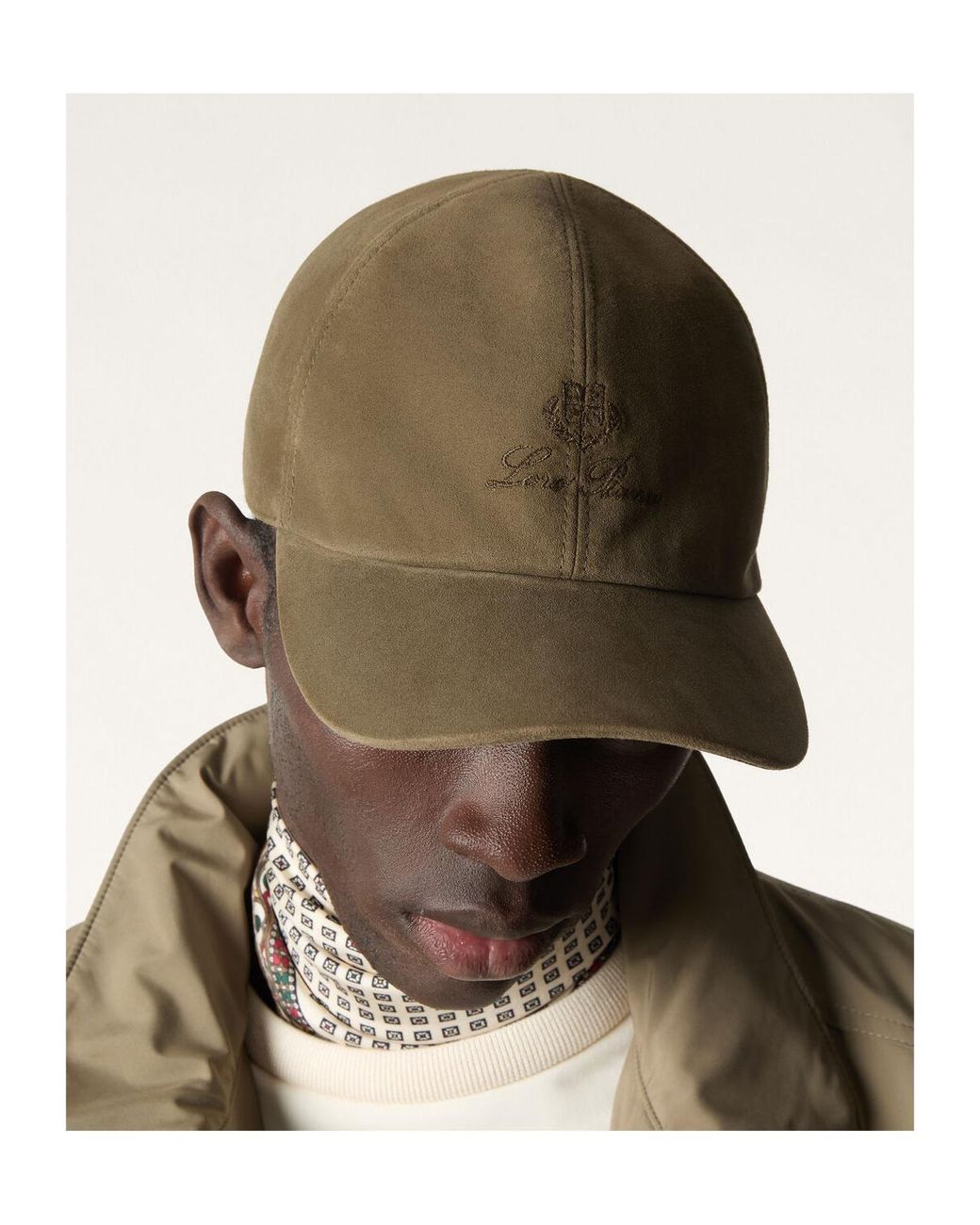 Loro Piana Brown Baseball Cap for men