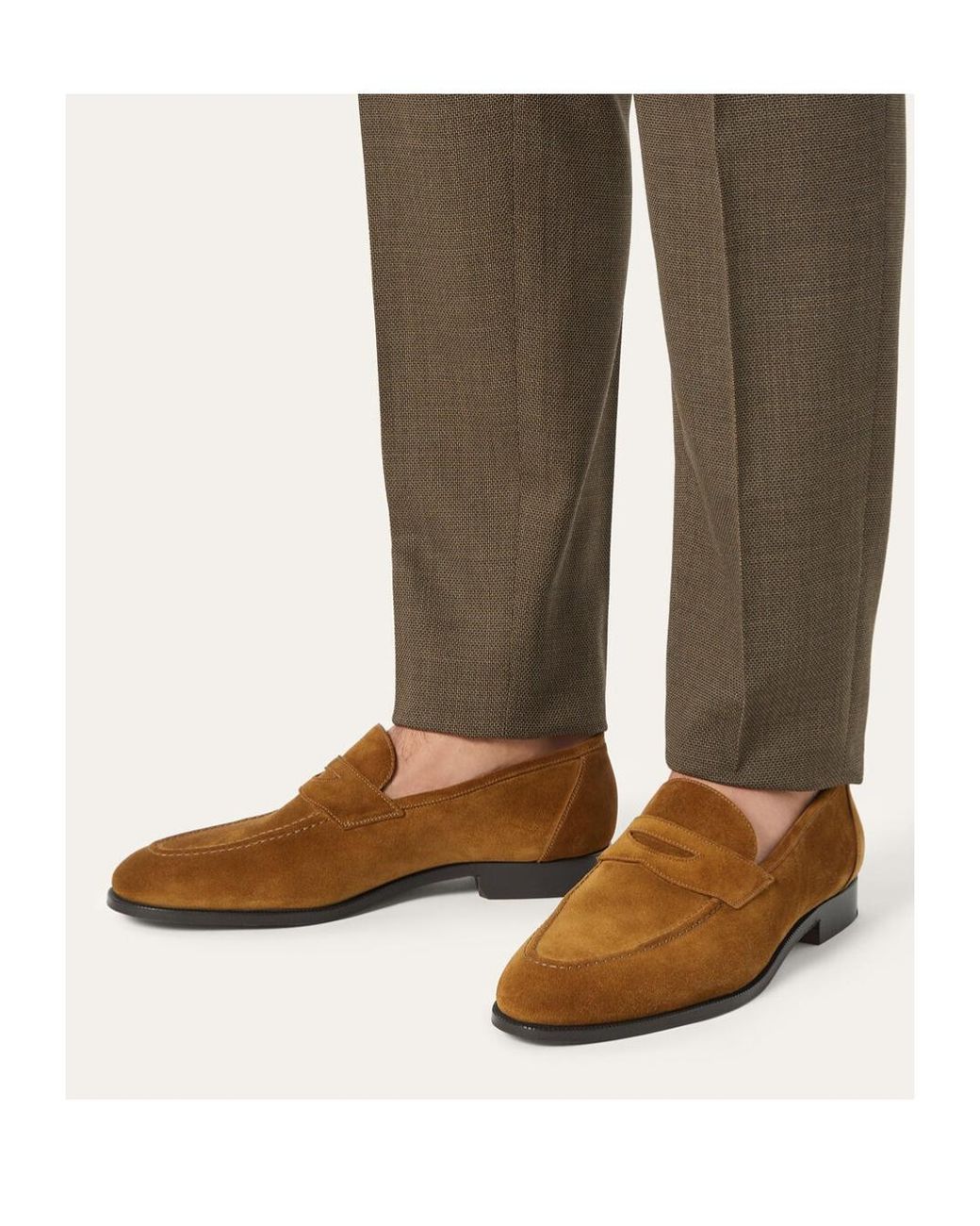 Loro Piana Brown Sergio Walk Loafers for men