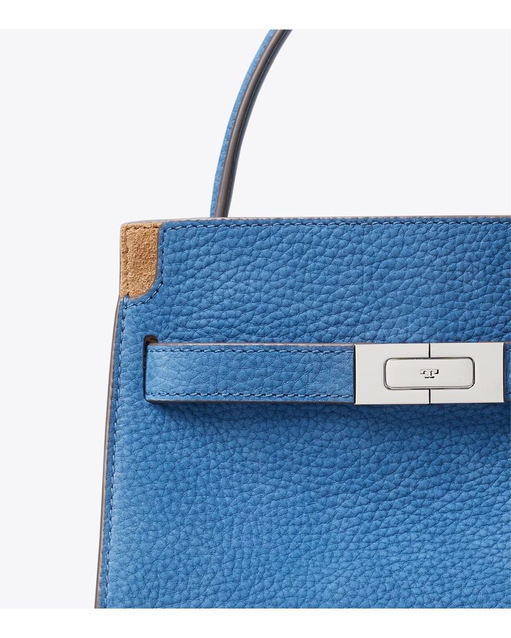 Tory Burch Blue Lee Radziwill Tote Bag