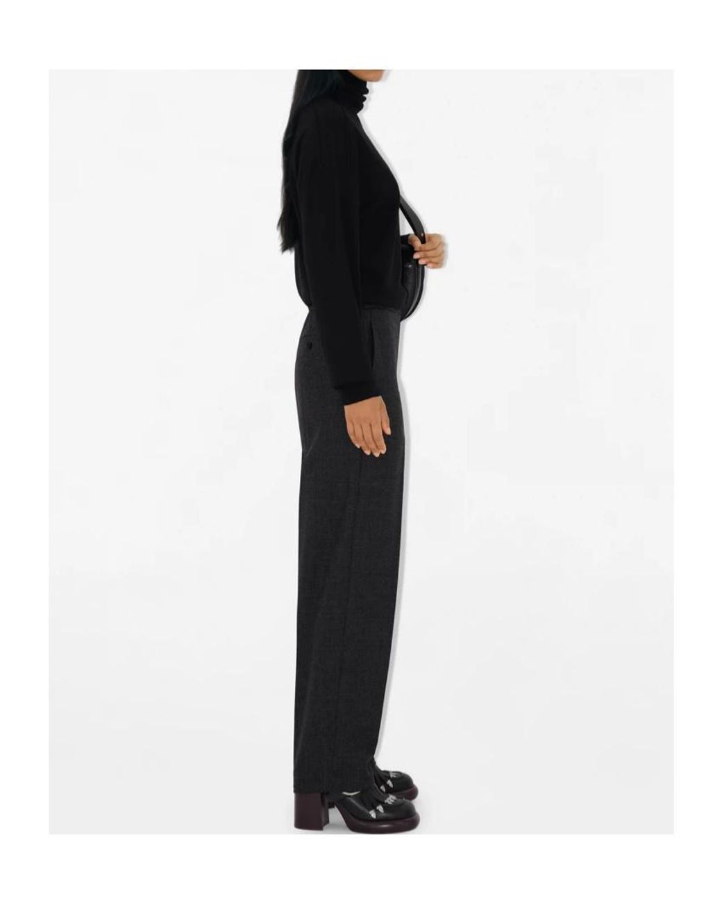 Burberry Black Long Sleeved High-Neck Jumper