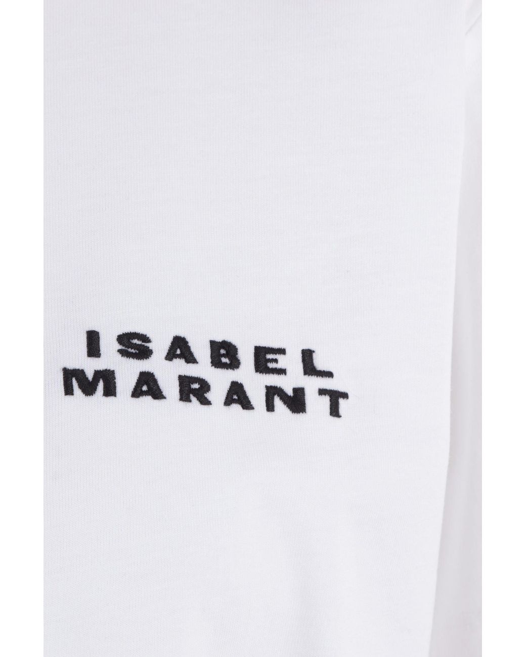 Isabel Marant White Vidal Logo Printed T-Shirt
