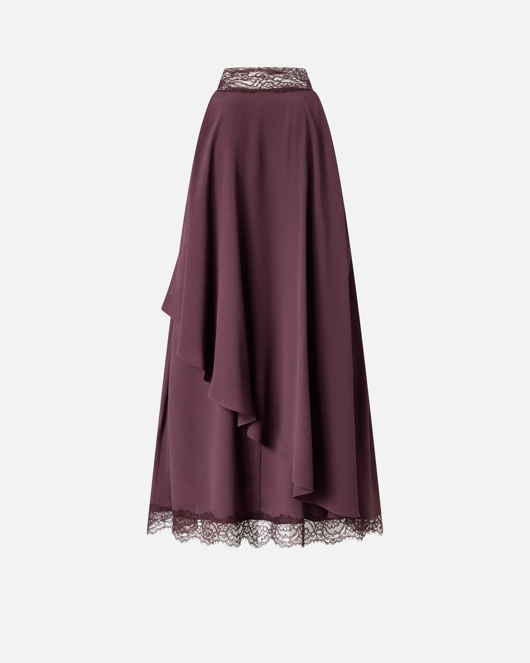 Pinko Purple Lace-Detailed Mini Dress