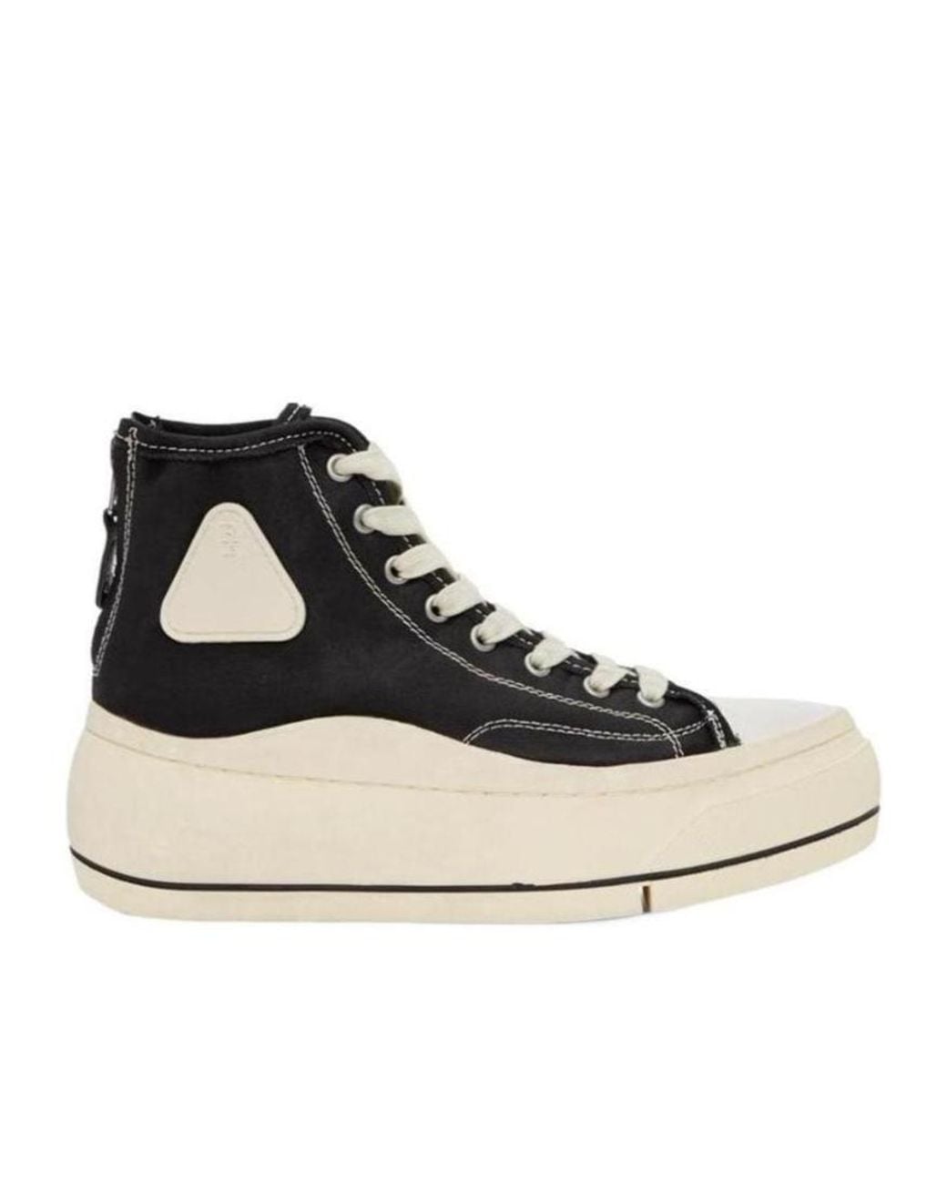 R13 Black Stitching High-Top Leisure Sneakers for men