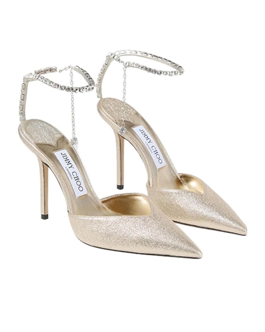 Jimmy Choo Natural Pointed-Toe High Heels