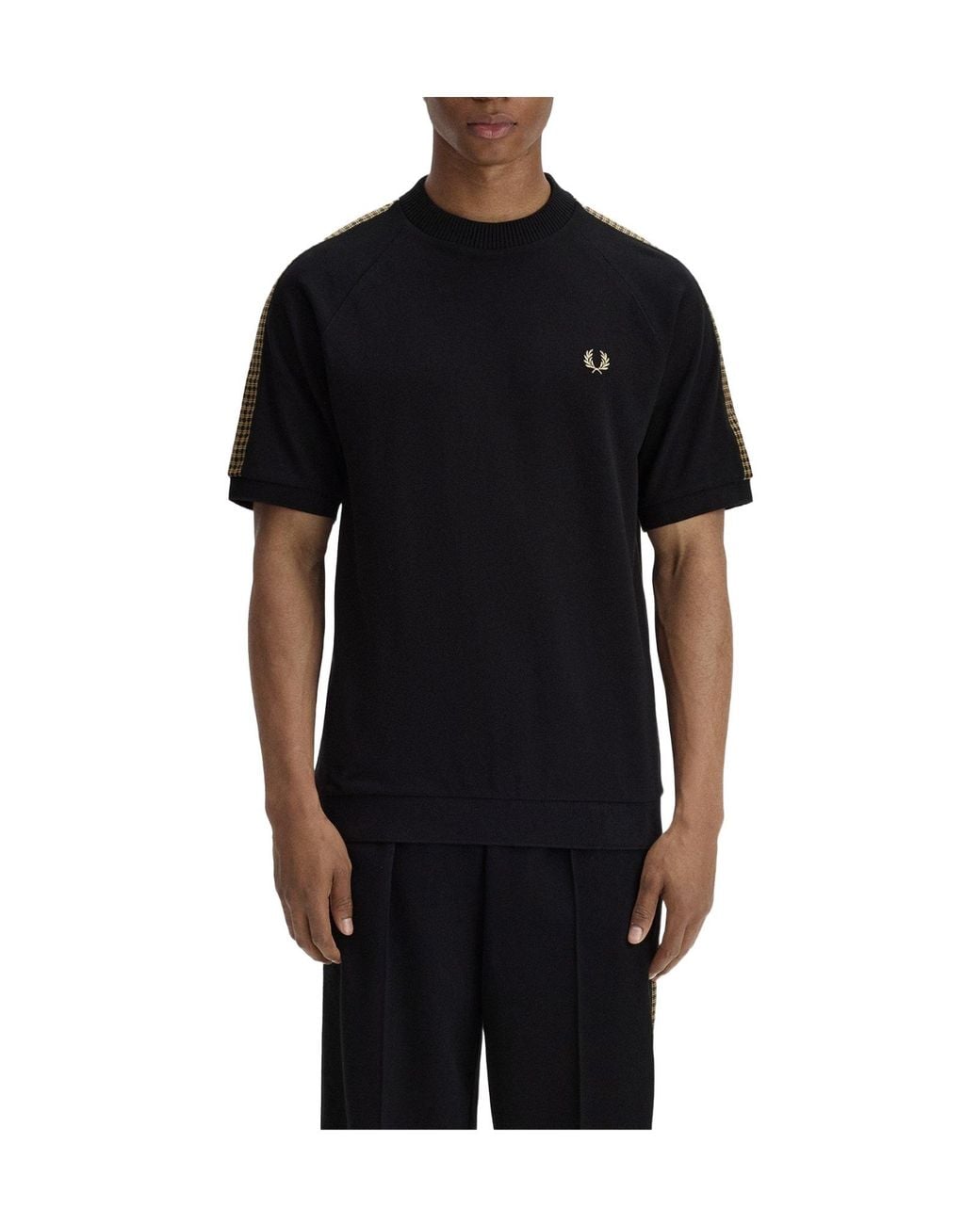 Fred Perry Black Simple T-Shirt for men