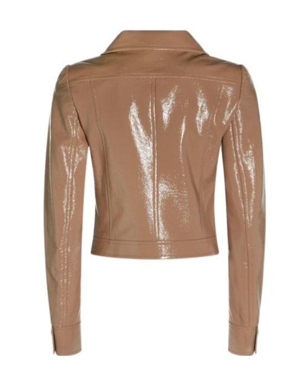 Courreges Brown Courrèges Vinyl Collared Button-Up Jacket