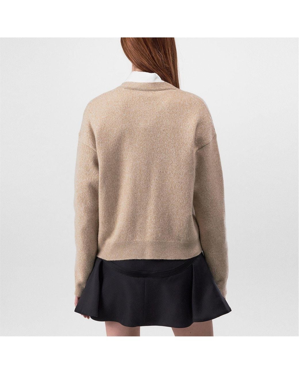 Versace Natural Cashmere Knit Cardigan