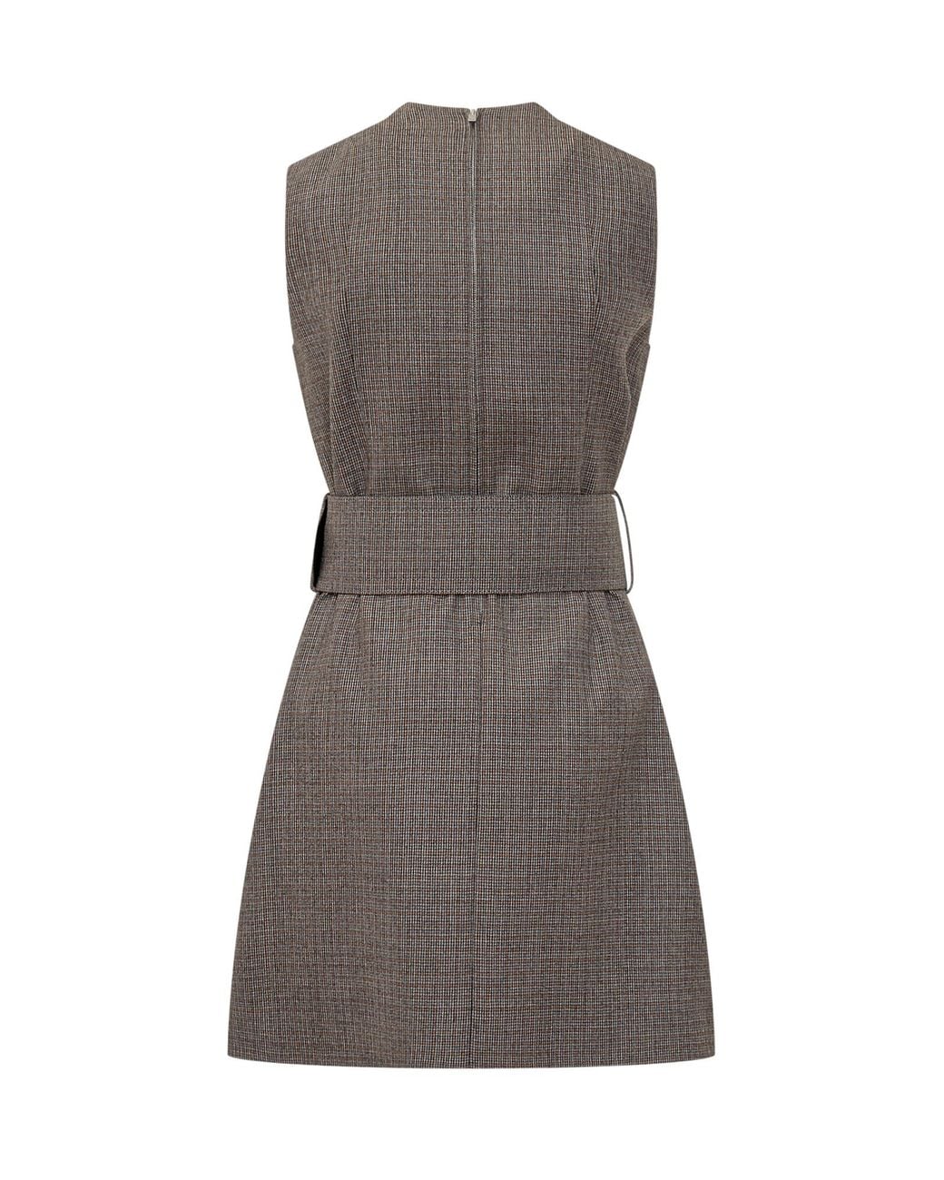 Stella McCartney Gray Belted Mini Dress