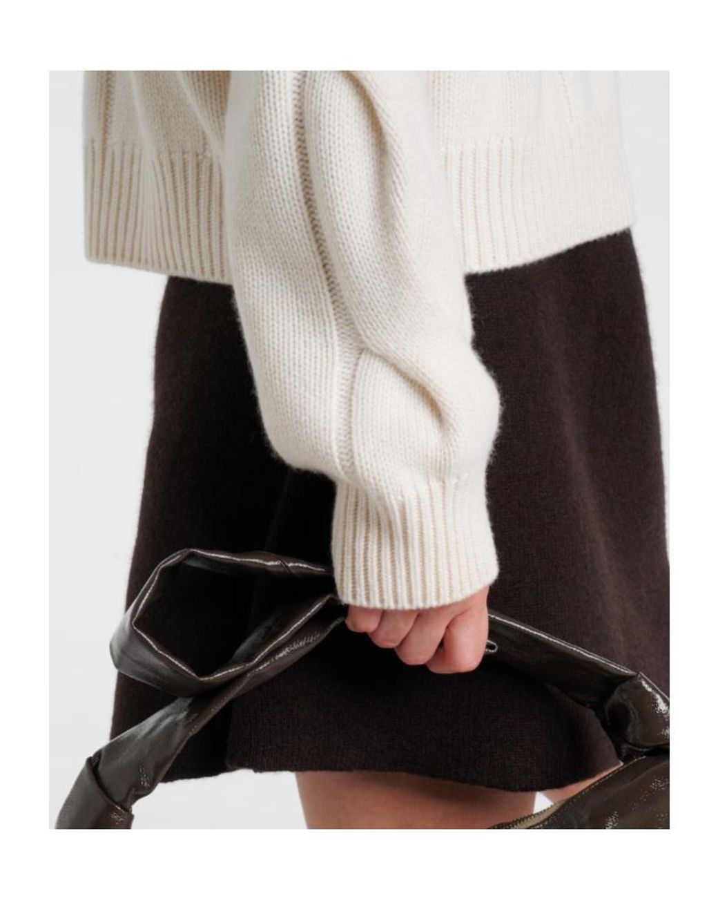 Lisa Yang White Sammie Cable-Knit Cashmere Sweater