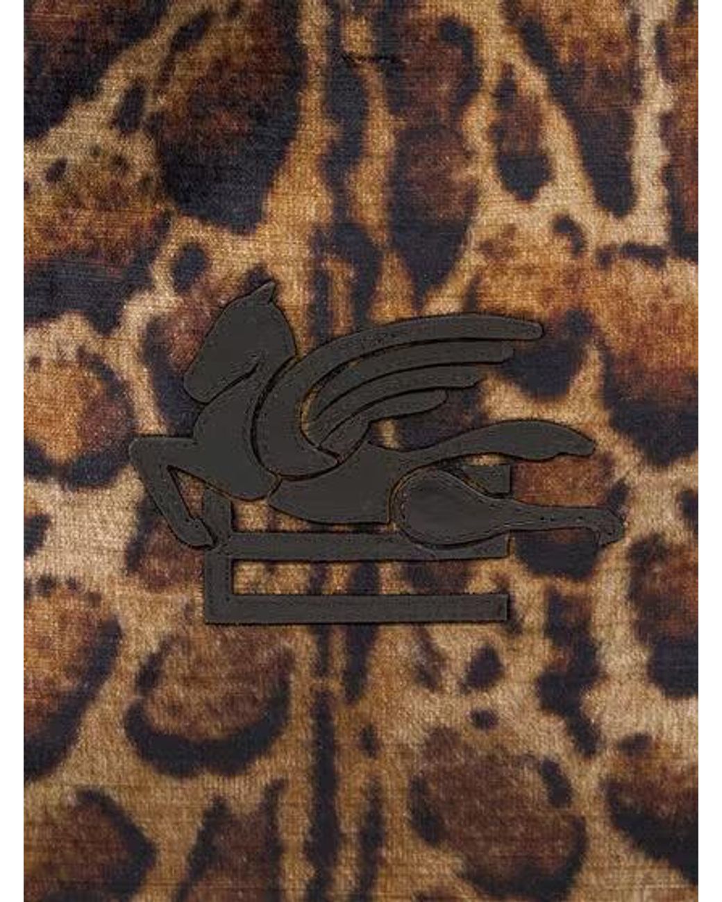 Etro Brown Libra Printed Tote Bag