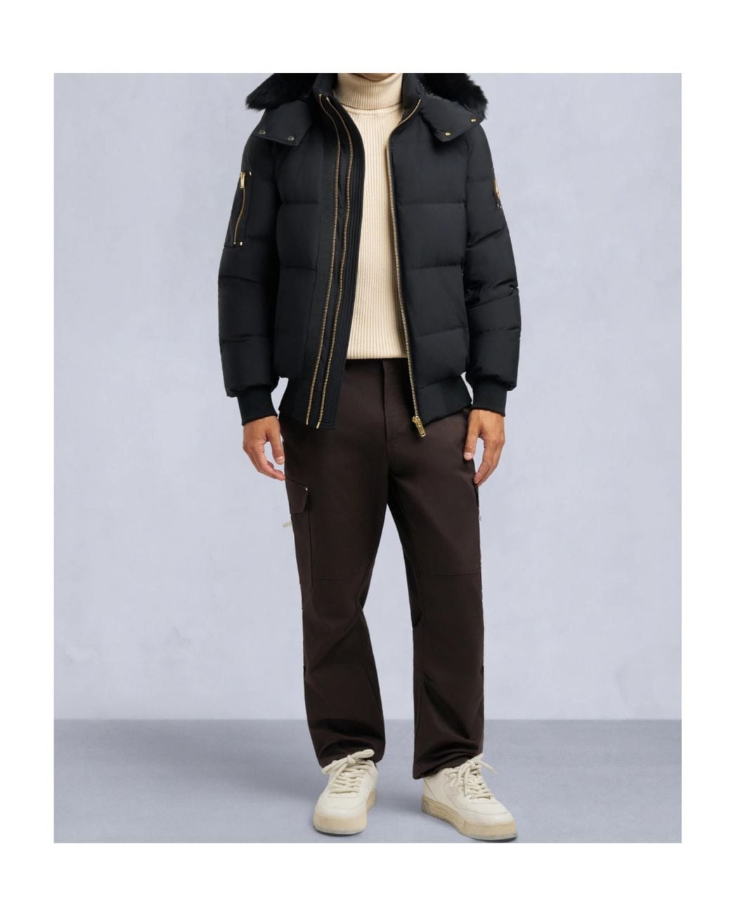 Moose Knuckles Black Padded Jacket for men