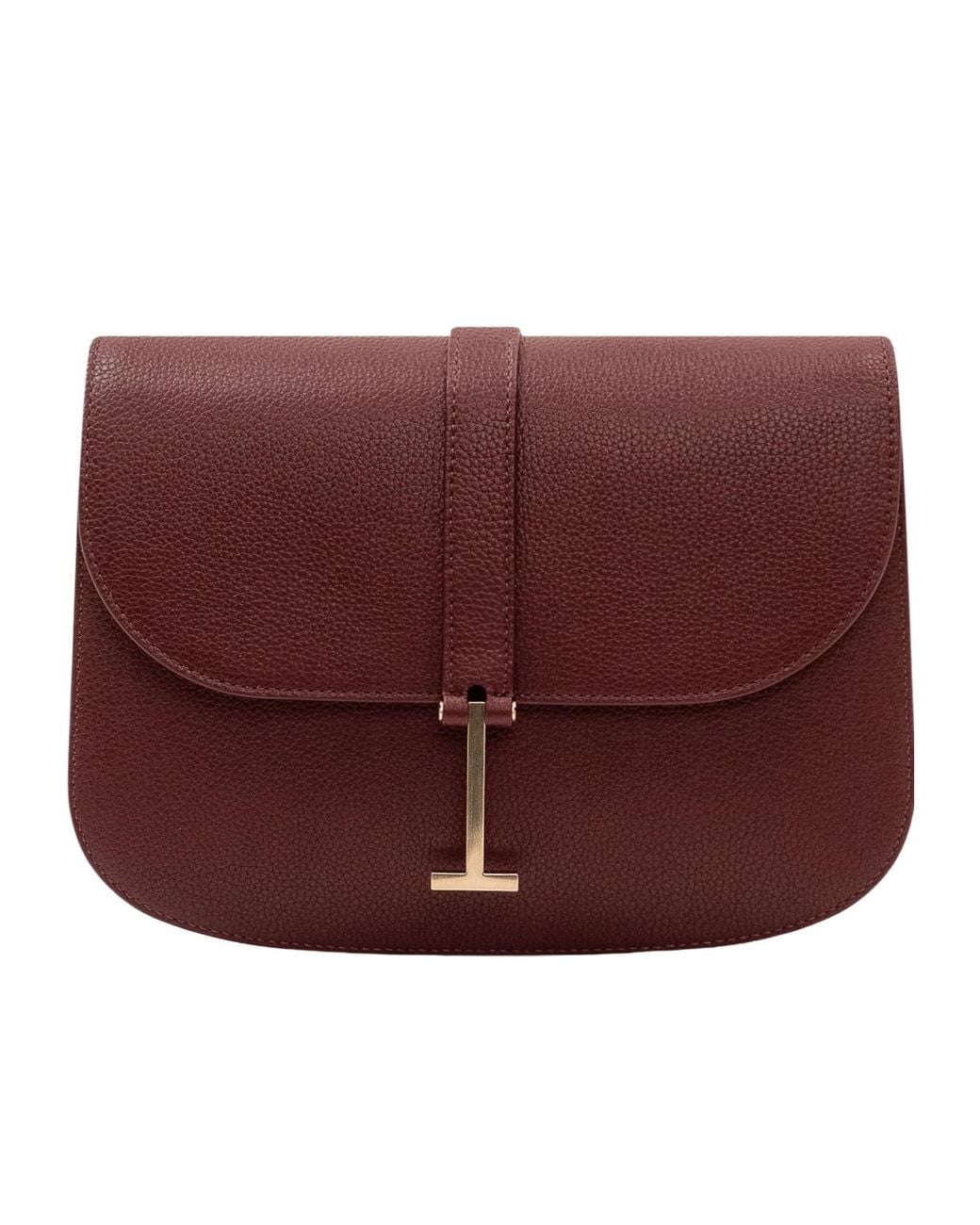 Tom Ford Red Foldover-Top Small Crossbody Bag