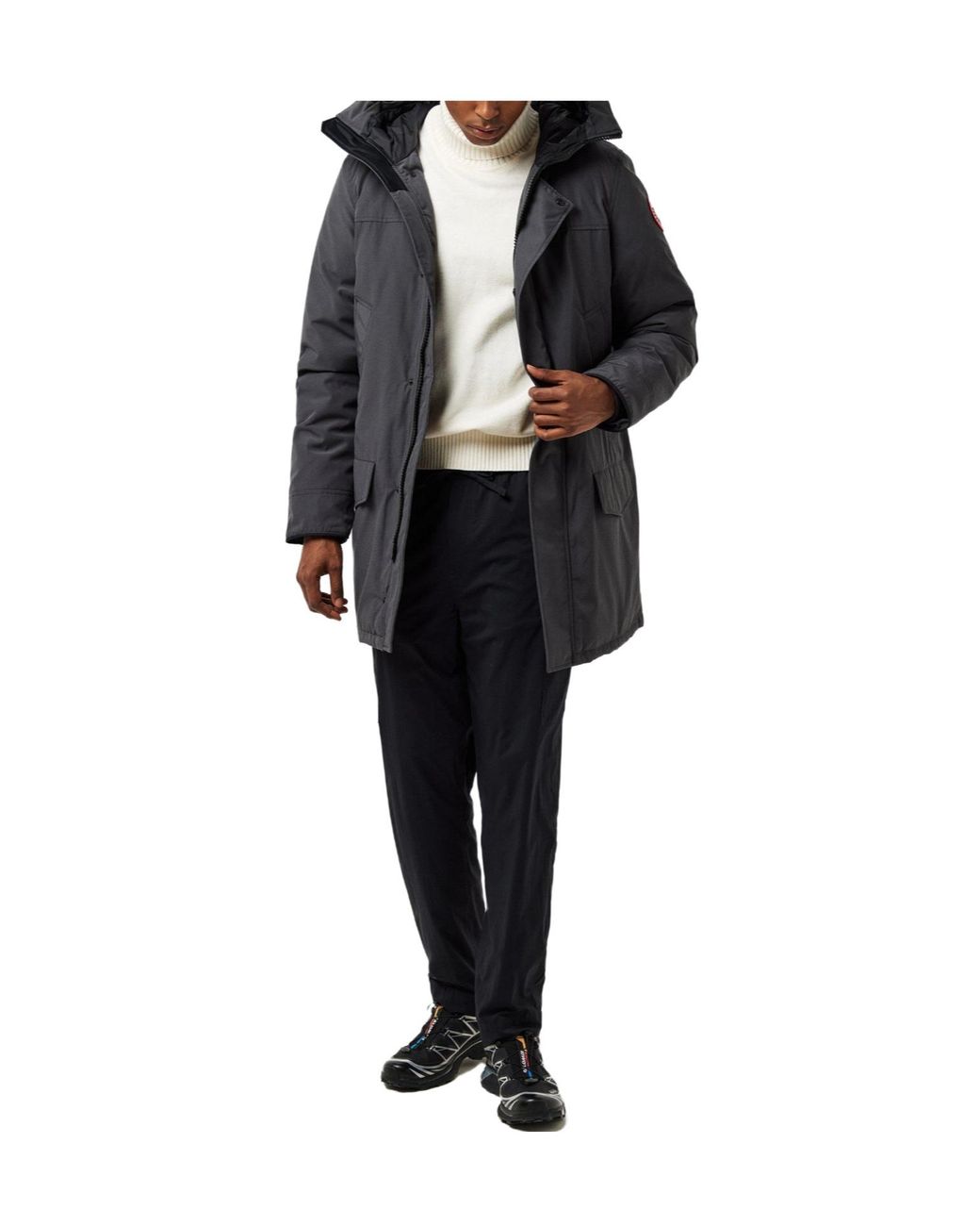 Canada Goose Gray Multi-Pocket Warm Down Jacket for men