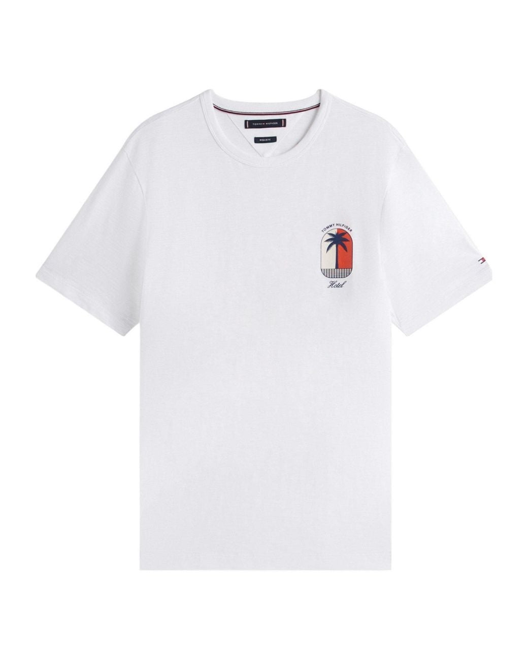 Tommy Hilfiger White Crewneck Shortsleeve Tee for men