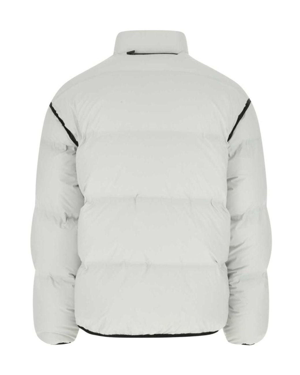 Prada Gray Reversible Cropped Light Re-Nylon Down Jacket for men