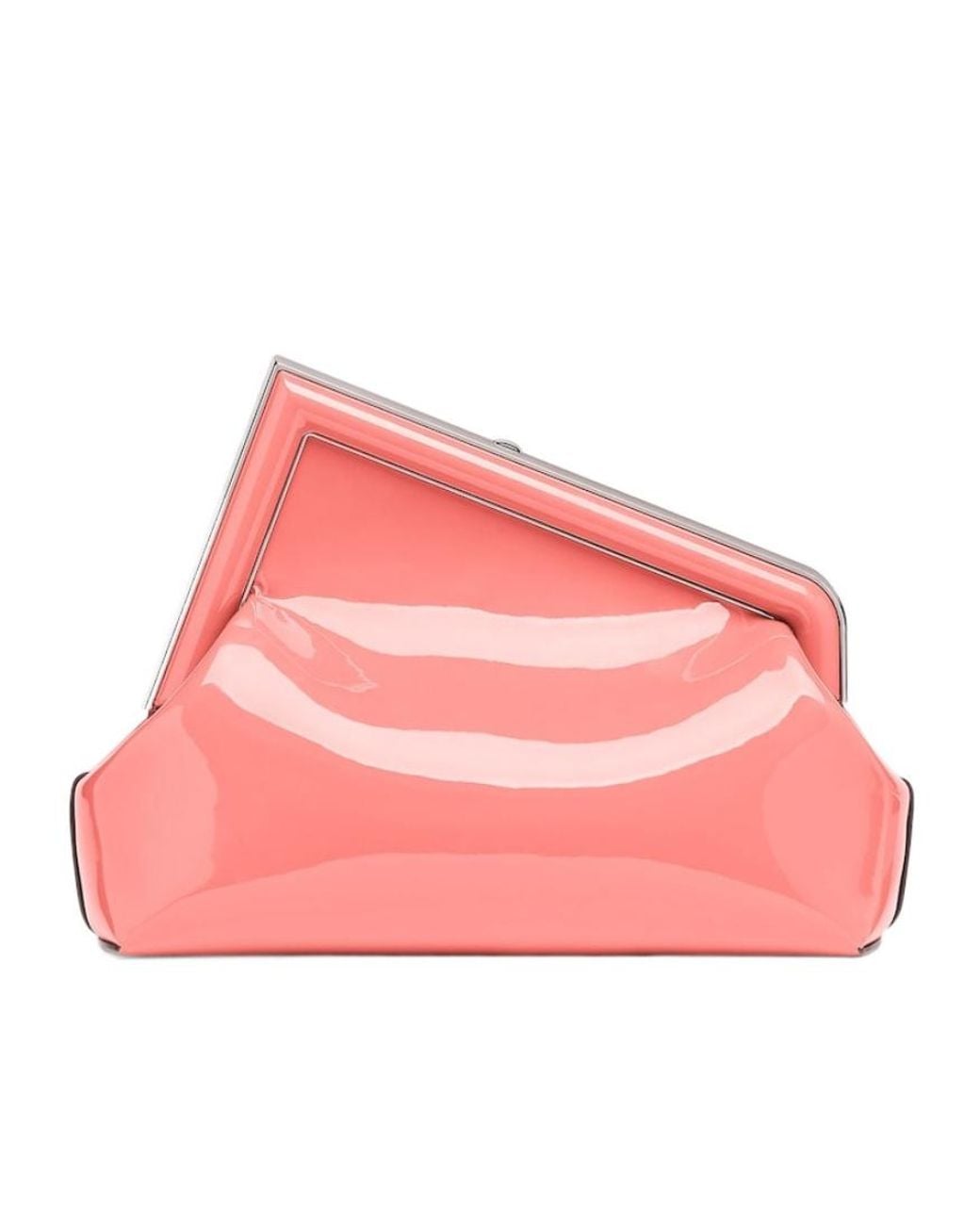 Fendi Pink First Midi Clutch Bag