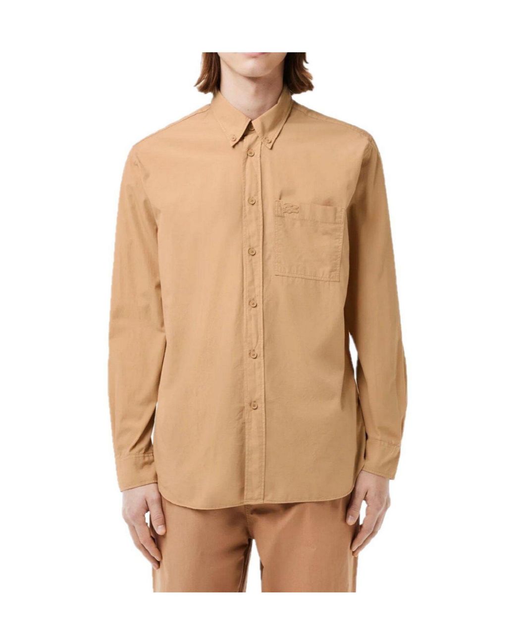 Lacoste Natural Button-Down Shirt for men