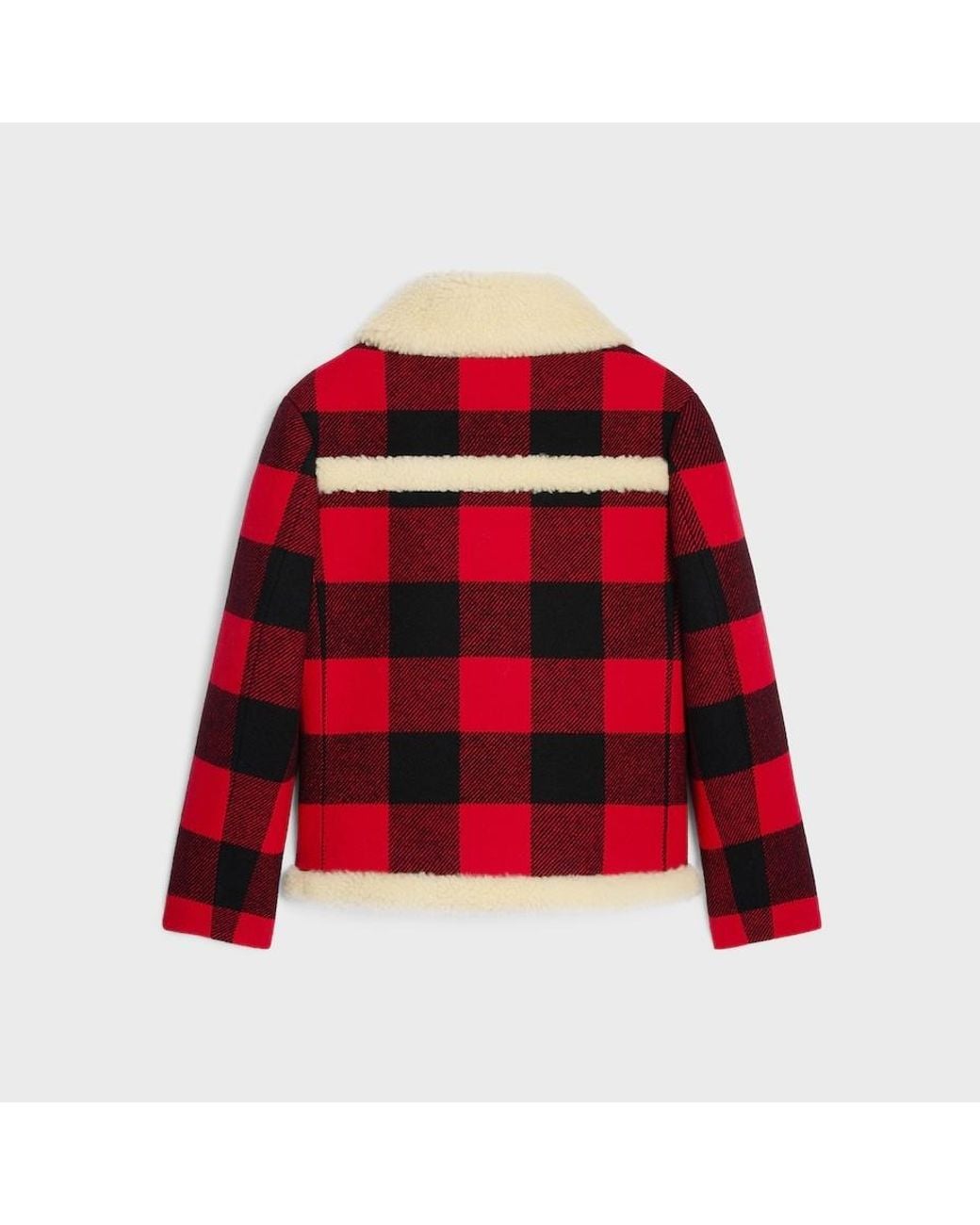 Céline Red Peacoat