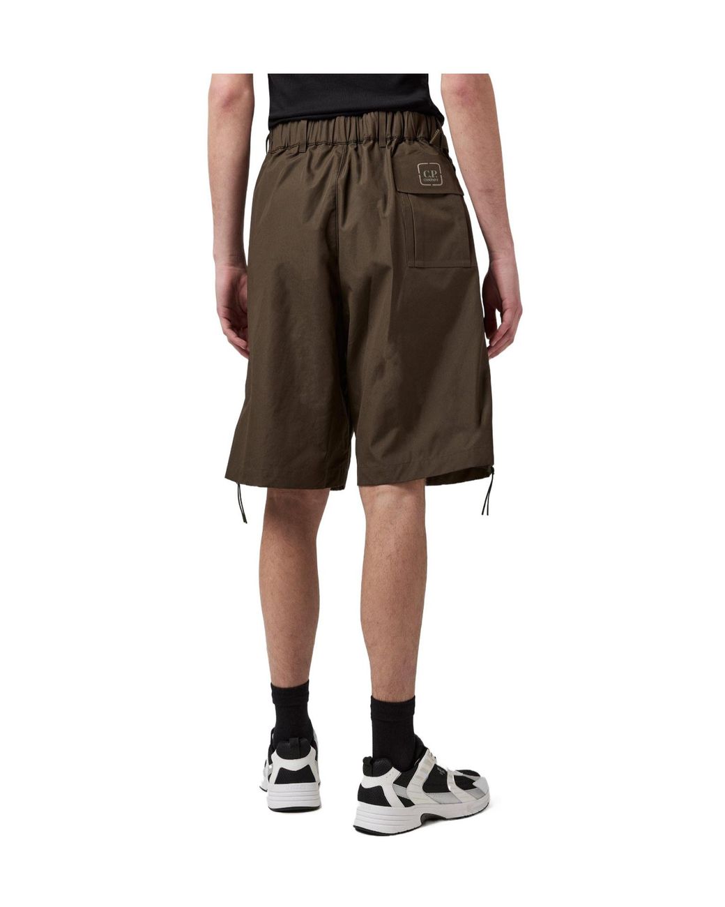 C P Company Green Cargo Shorts for men