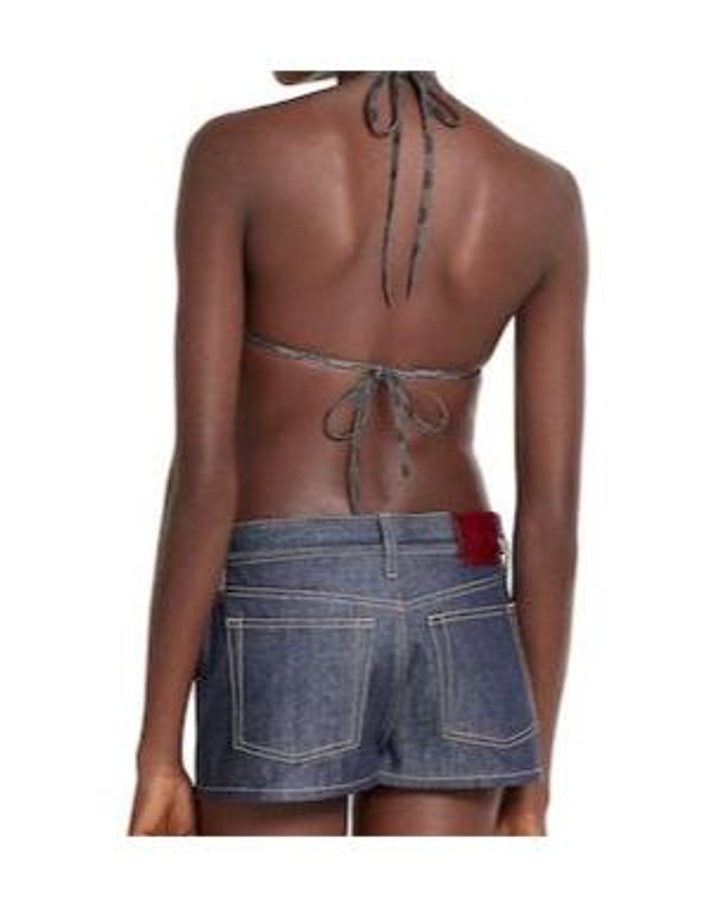 Gucci White Printed Gg Stretch Jersey Bikini