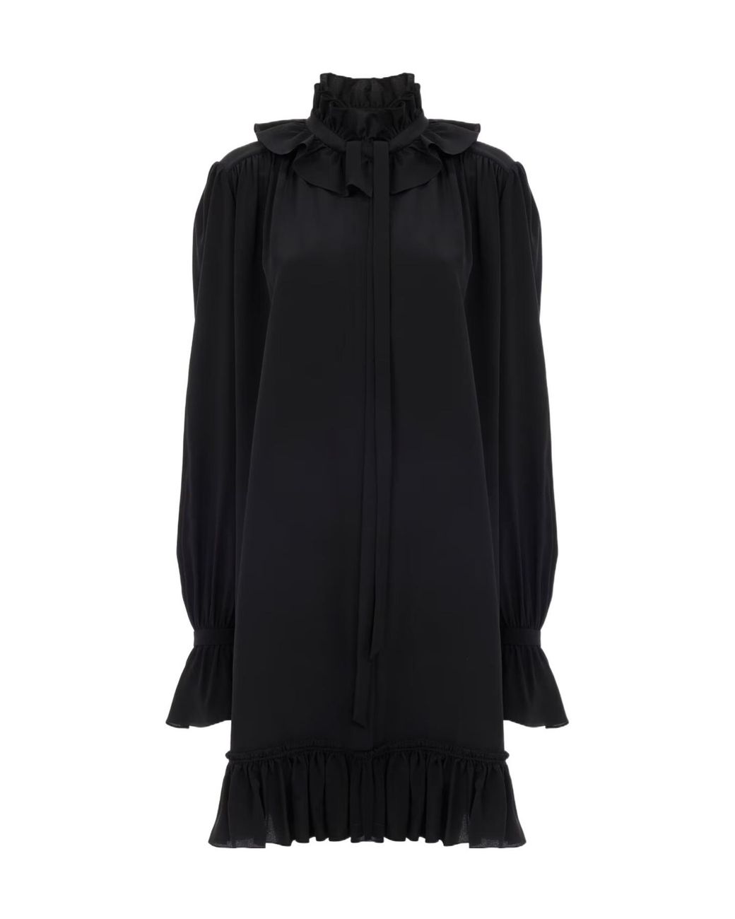 Chloé Black Chloé Long-Sleeve Mini Dress