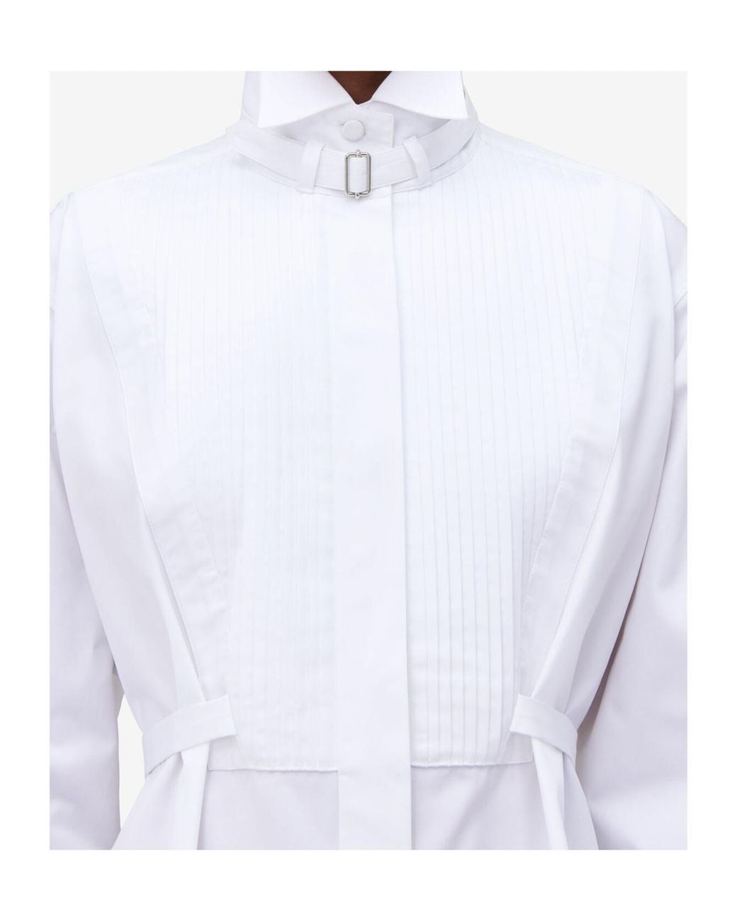 McQueen White Oversized Shirt Dress