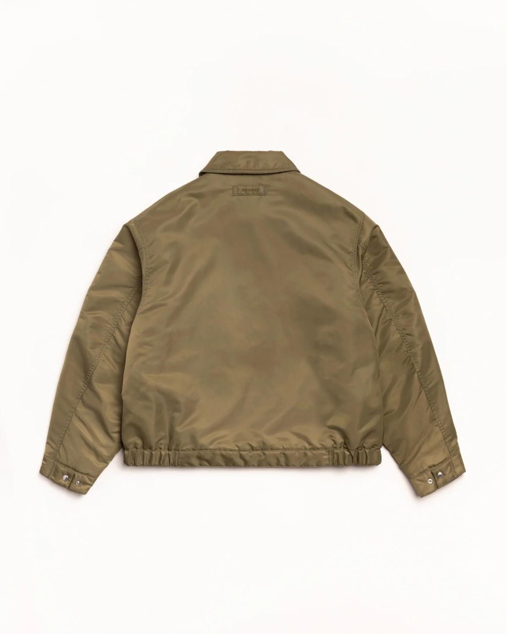 Stussy Green Zip-Up Bomber Jacket for men