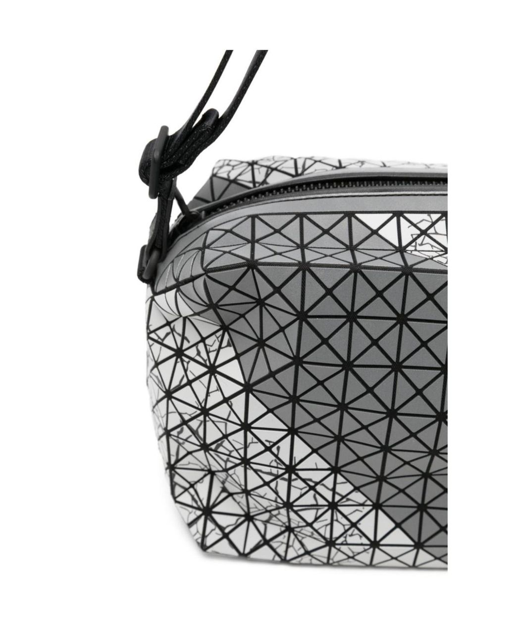 Issey Miyake White Geometric-Patterned Shoulder Bag for men
