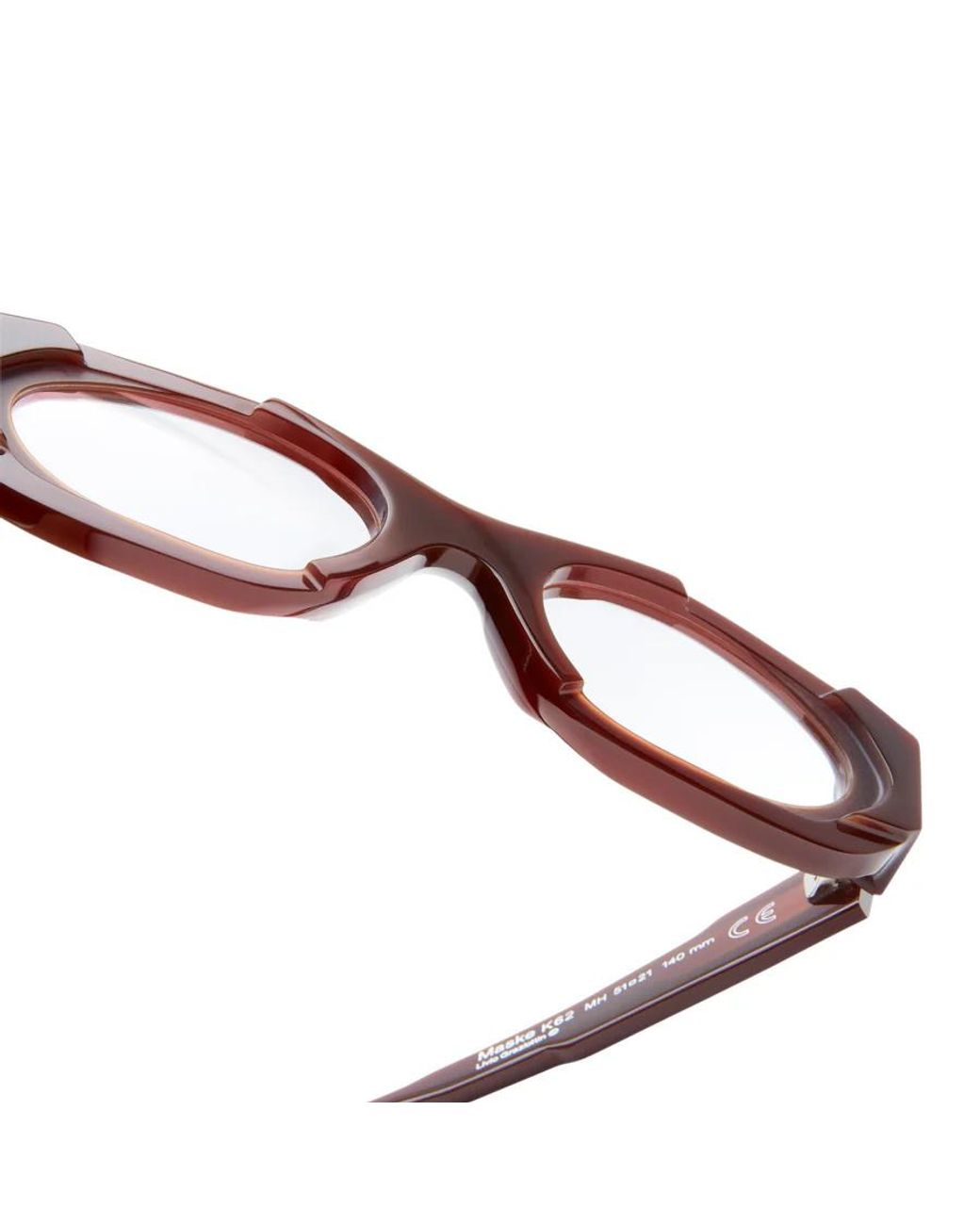 Kuboraum White Maskek62 Geometric-Frame Glasses for men