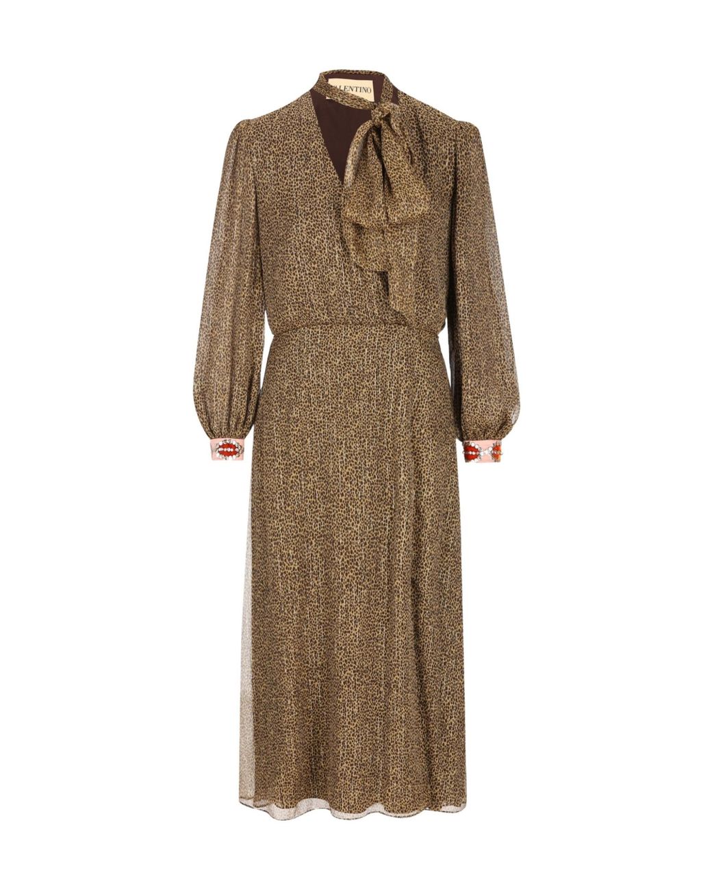 Valentino Natural Long Sleeve Dress