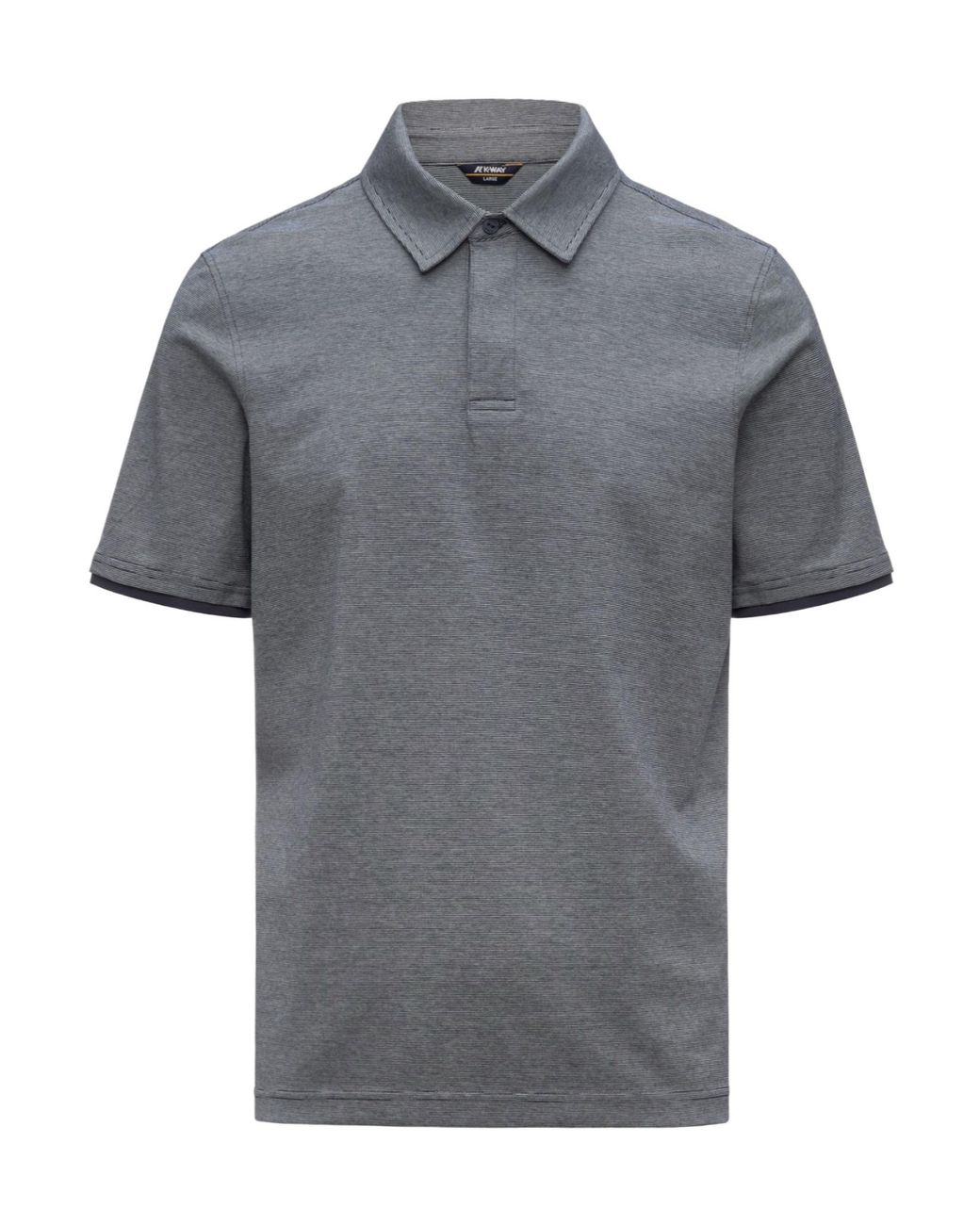 K-Way Gray Cotton Short Sleeve Polo Shirt for men