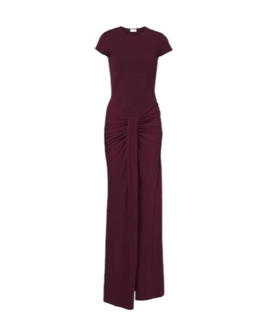 Jonathan Simkhai Purple Draped Jersey Gown