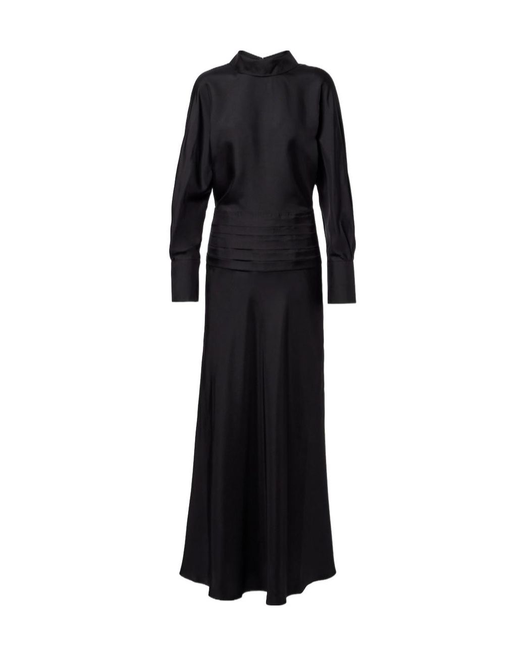 Rohe Black Silk Long-Sleeved Dress