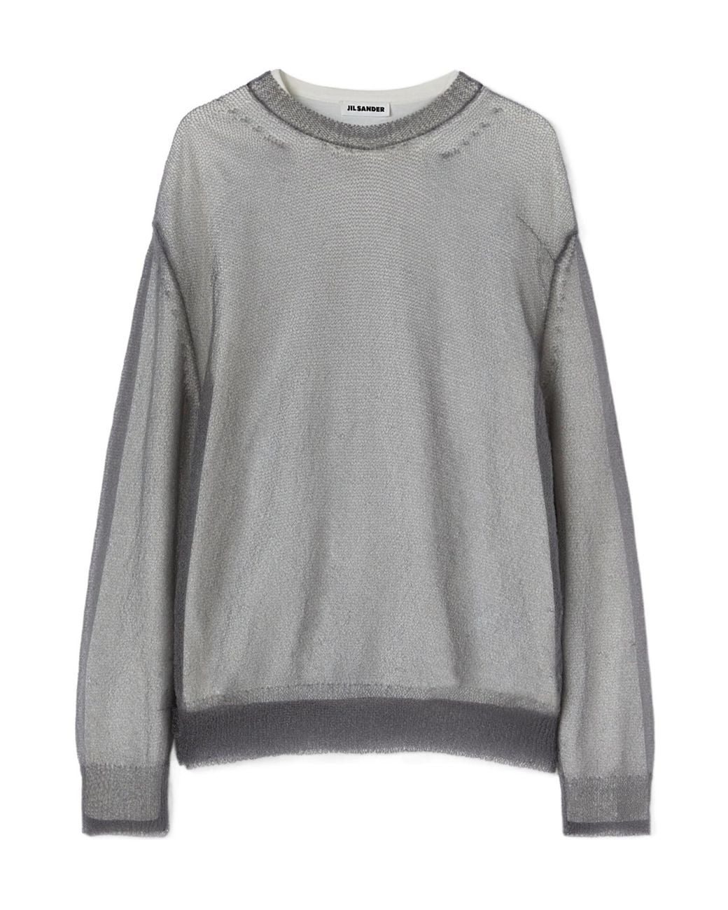 Jil Sander Gray Layered Jumper for men