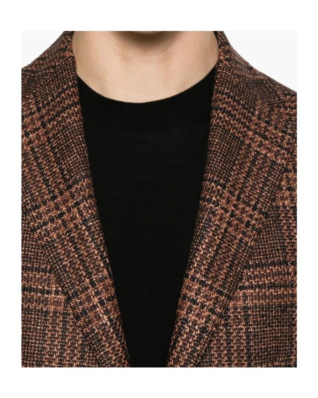 Tagliatore Brown Single-Breasted Casual Jacket for men