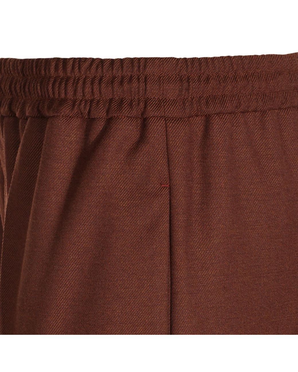 Max Mara Purple Slalom Drawstring Wide-Leg Pants