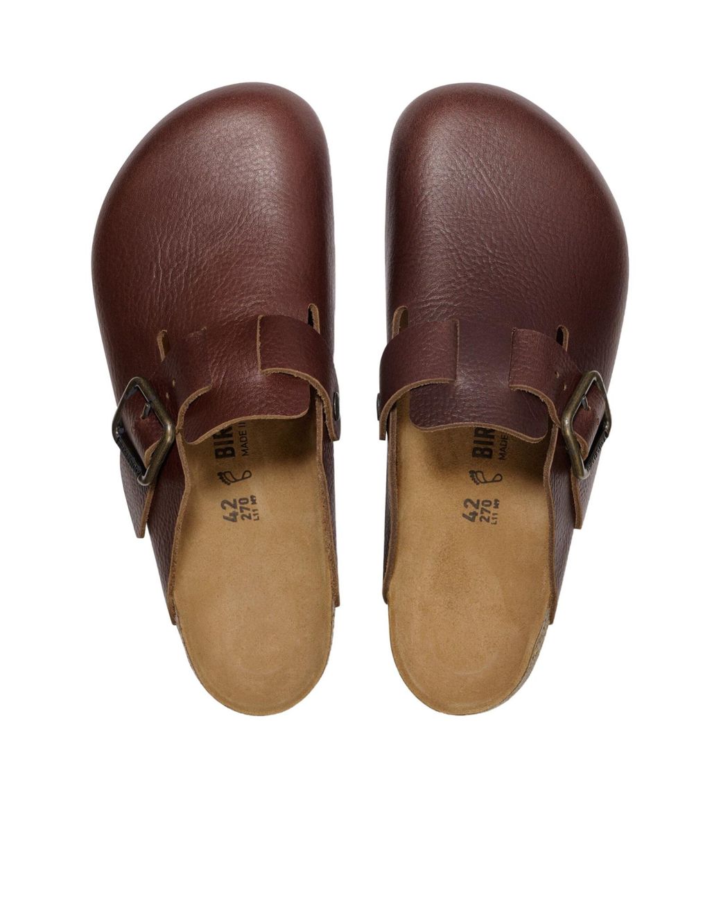 Birkenstock Brown Boston Buckle Sandals for men