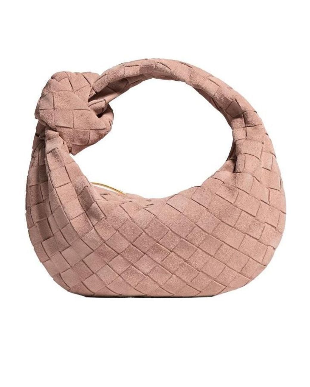 Bottega Veneta Pink Mini Jodie Top-Handle Bag