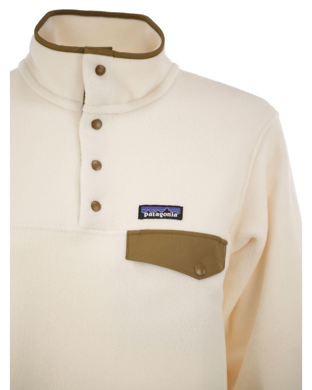 Patagonia Natural Fleece Snap Button Pullover