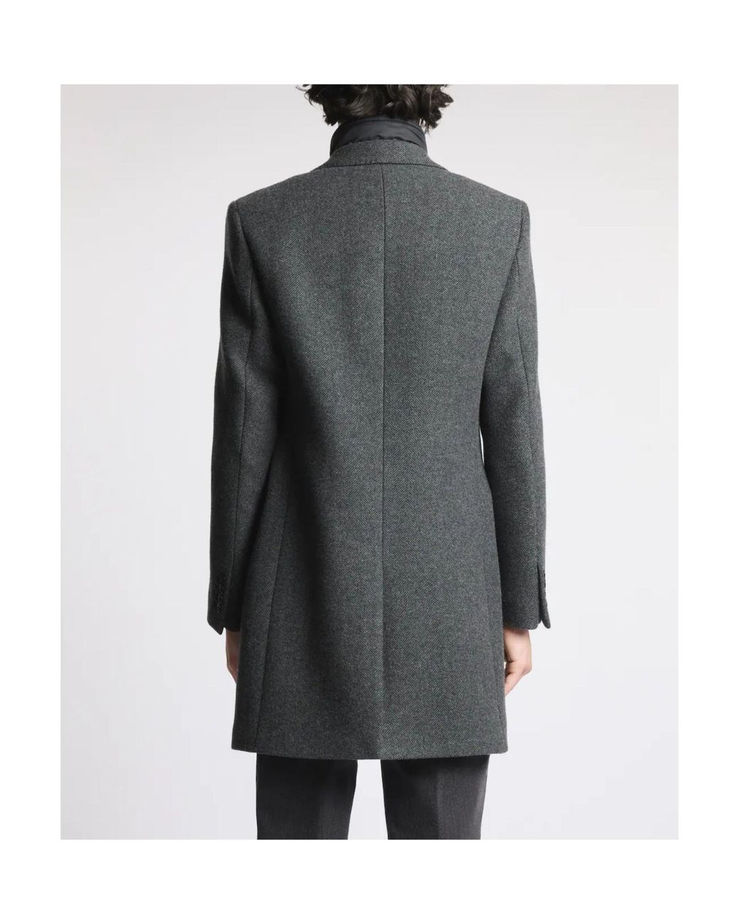 Fay Gray Removable Gilet Wool-Blend Coat for men