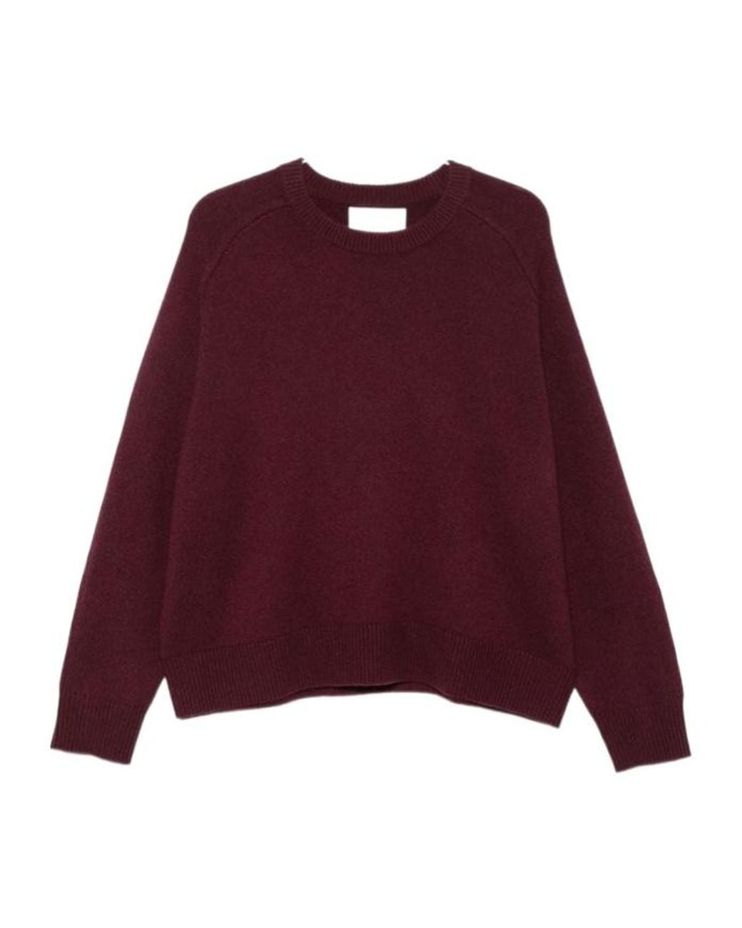 Soft Goat Red Long-Sleeve Knitted Pullover