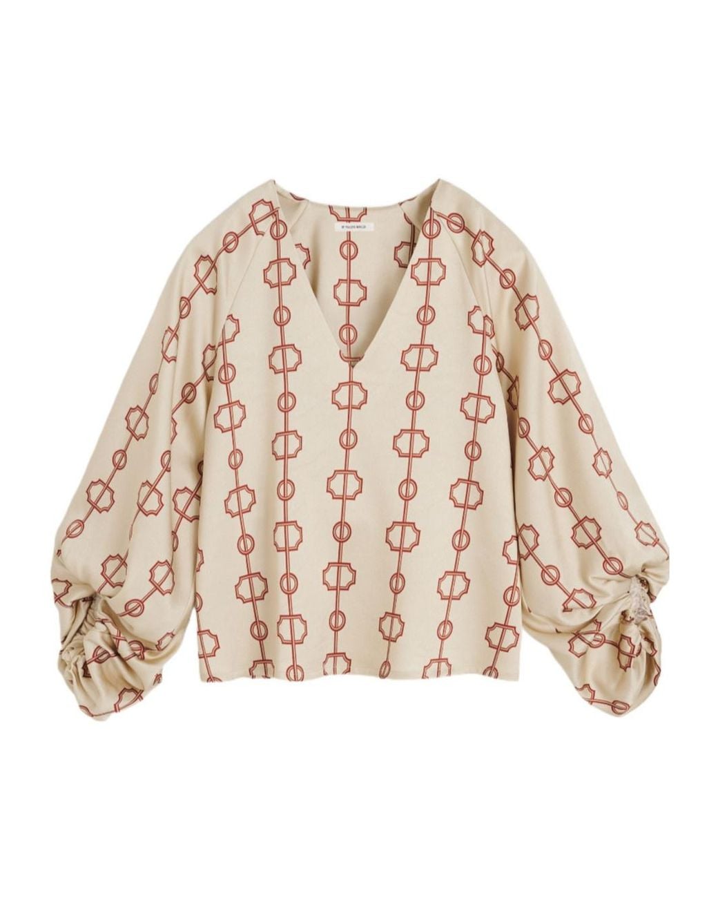By Malene Birger Natural Salia Printed Top