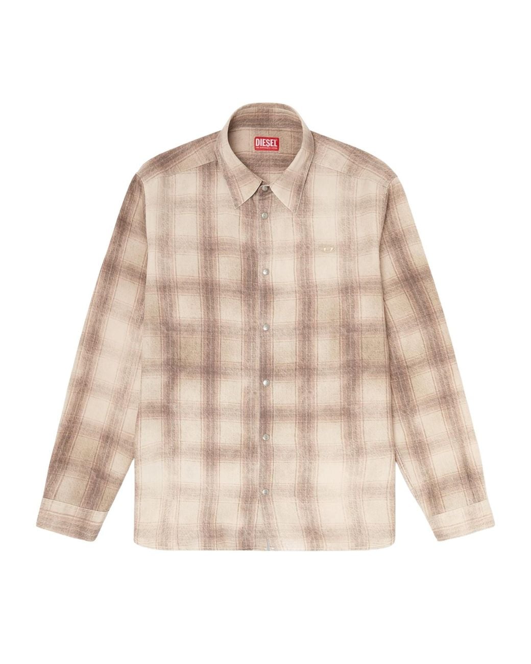 DIESEL Natural S-Simply-Jmcm Checked Shirt for men