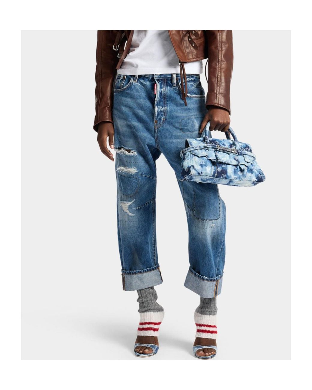 DSquared² Blue Kawaii Boyfriend Jeans